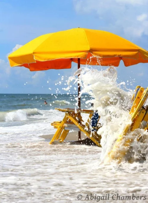  waves crashing ashore 