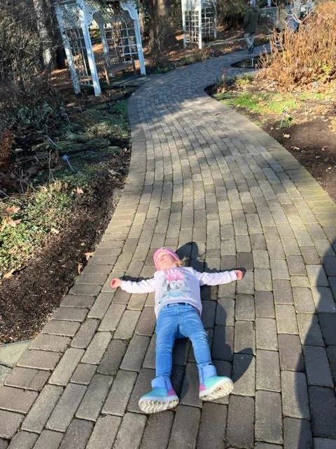 This is Jo over Thanksgiving when she decided the path through the park was too long. It may shed some light onto her persuasive qualities.