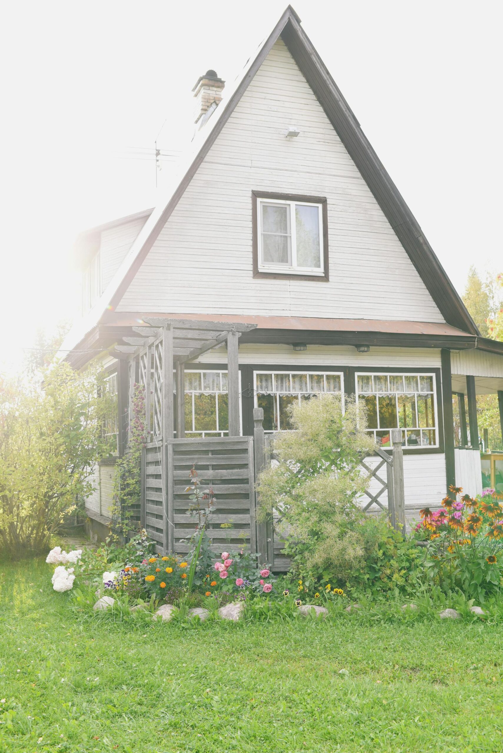 exterior of small cozy home